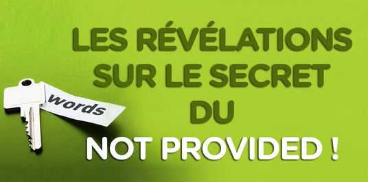 La solution au not provided dans google analytics