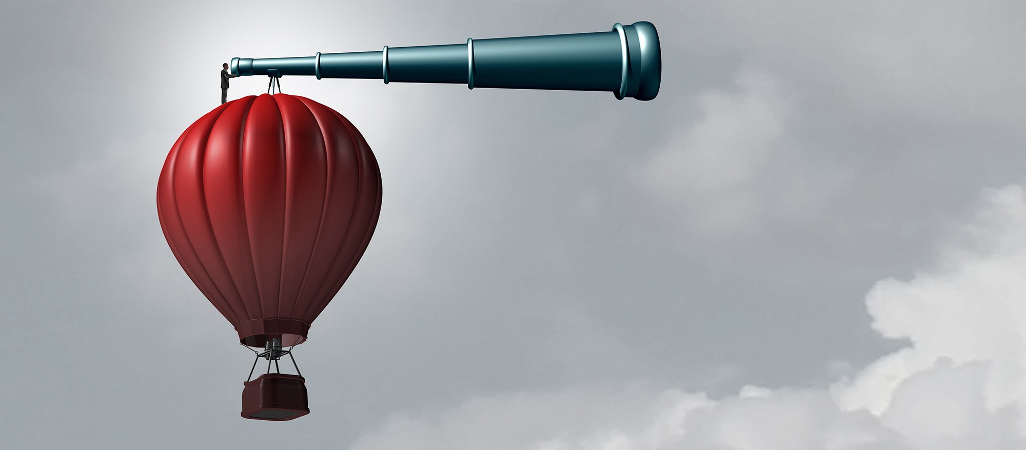 Ballon avec longue vue